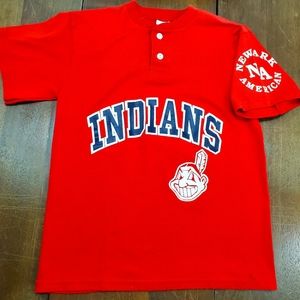 MLB Baseball Cleveland Indians Jersey #1 Youth MEDIUM Soffe Shirts Little League